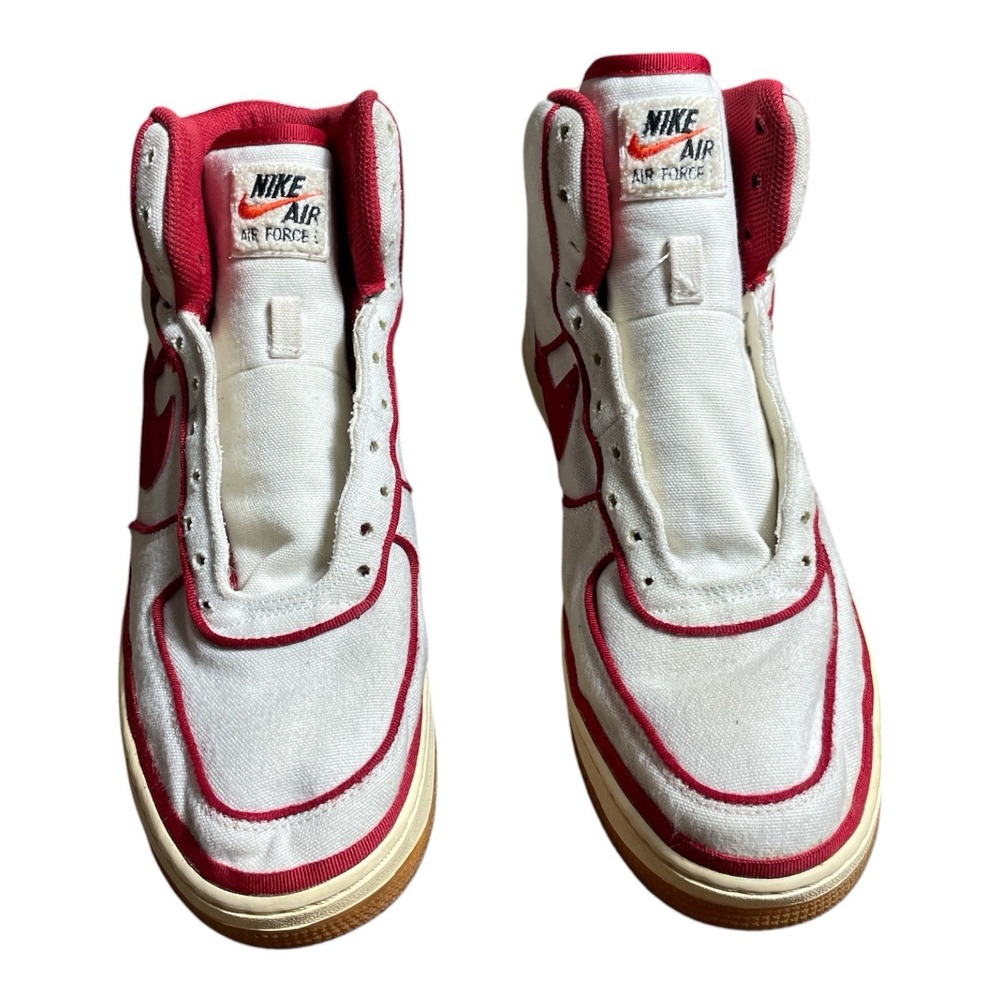 RARE Nike Air Force 1 AF1 07 LV8 Sail Bloodline Red 806403-101 Men's Shoes 10.5 - Picture 2 of 8